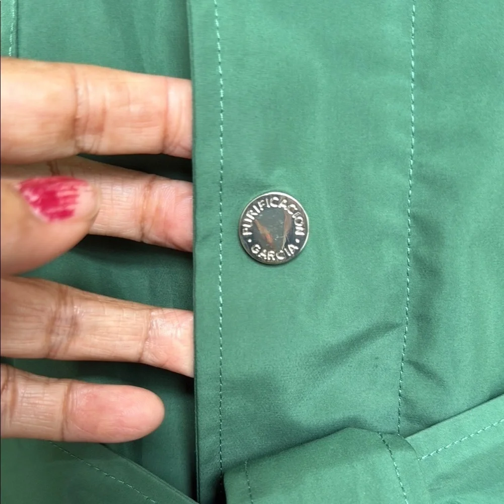 Purificación García Women's Green Belted Coat